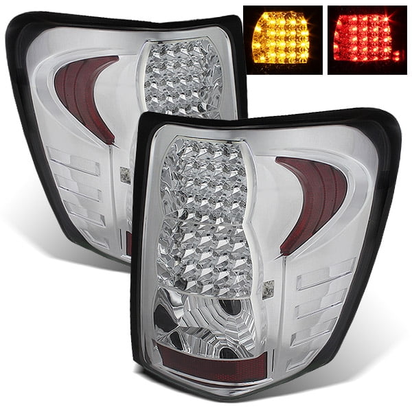 For 9904 Jeep Grand Cherokee Chrome Left/Right LED Tail Lights Rear