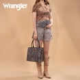 thumbnail image 7 of Wrangler 3Pcs Handbags Set Tote Bag & Medium Crossbody Purse & Wallet, Leopard-Gray, 7 of 7