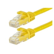 Monoprice 111338 Flexboot Cat6 Ethernet Patch Cable - Network Internet Cord - RJ45, Stranded, 550Mhz, UTP, Pure Bare Copper Wire, 24AWG, 3ft, Yellow
