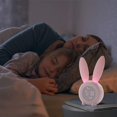 thumbnail image 5 of ABCISI Kids Alarm Clock with Night Light 6 Ringtones, Cute Pink Bunny Digital Alarm Clock for Kids, Touch Control and Rechargeable Sleep Trainer Clock for Boys Girls Bedroom, 5 of 8