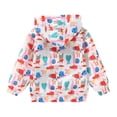 thumbnail image 3 of Toddler Jackets Girls Fall Windbreaker Outerwear Lightweight Coat Long Sleeve Casual Hoodie 3-8 Years, 3 of 6