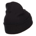 thumbnail image 3 of Lithuania Flag Embroidered Long Beanie - Black OSFM, 3 of 5