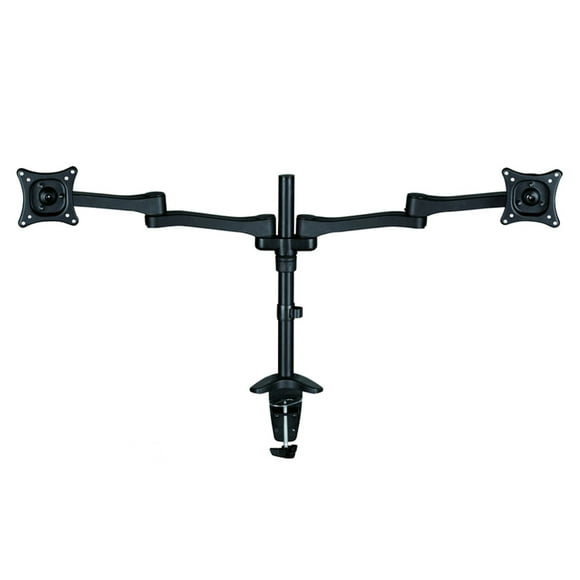 Speedex MD1002 Dual Monitor Desk Mount Stand Heavy Duty Adjustable Computer Desk Mount for Two LCD Flat Screen Monitors