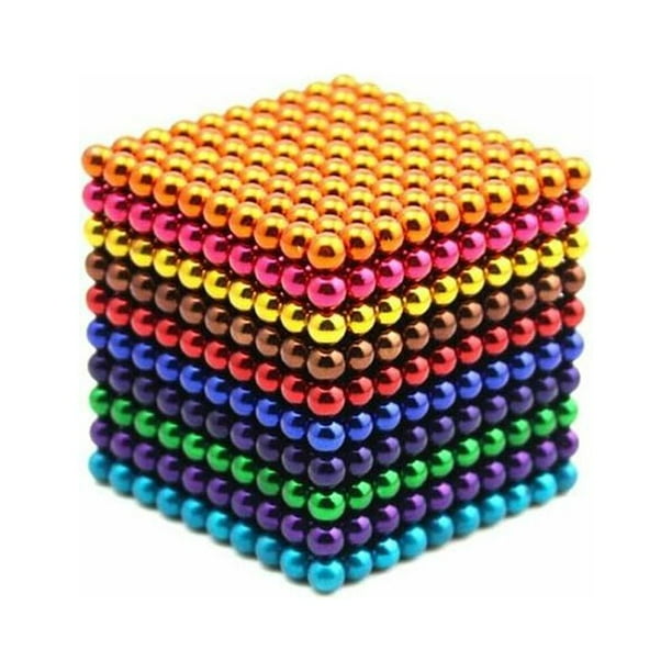 1000 pièces 5mm jeu de billes magnétiques aimant magique Cube