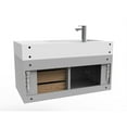 thumbnail image 4 of Castello USA Amazon 36" Gray Wood Floating Vanity with White Top and Black Trim, 4 of 8