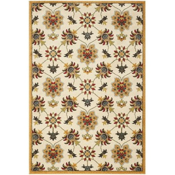SAFAVIEH Newbury Christopher Floral Area Rug, Ivory/Gold, 8' x 10'