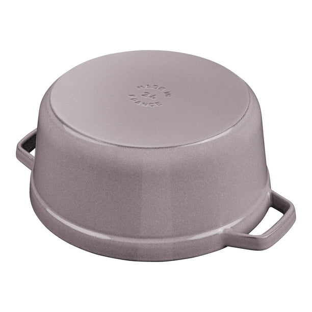 STAUB La Cocotte 3.7 L Cast Iron Round Cocotte, Cherry Blossom