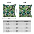 thumbnail image 2 of Pofeuu Skull and Palm Leaves Print Double-sided plush pillowcase Square Throw Pillow Covers Pillows Cover for Living Room Bedroom Sofa Couch Cushion Cover（No pillow core）-16"x16", 2 of 7