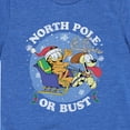 thumbnail image 3 of Garfield - North Pole Or Bust - Toddler And Youth Short Sleeve Graphic T-Shirt, 3 of 5