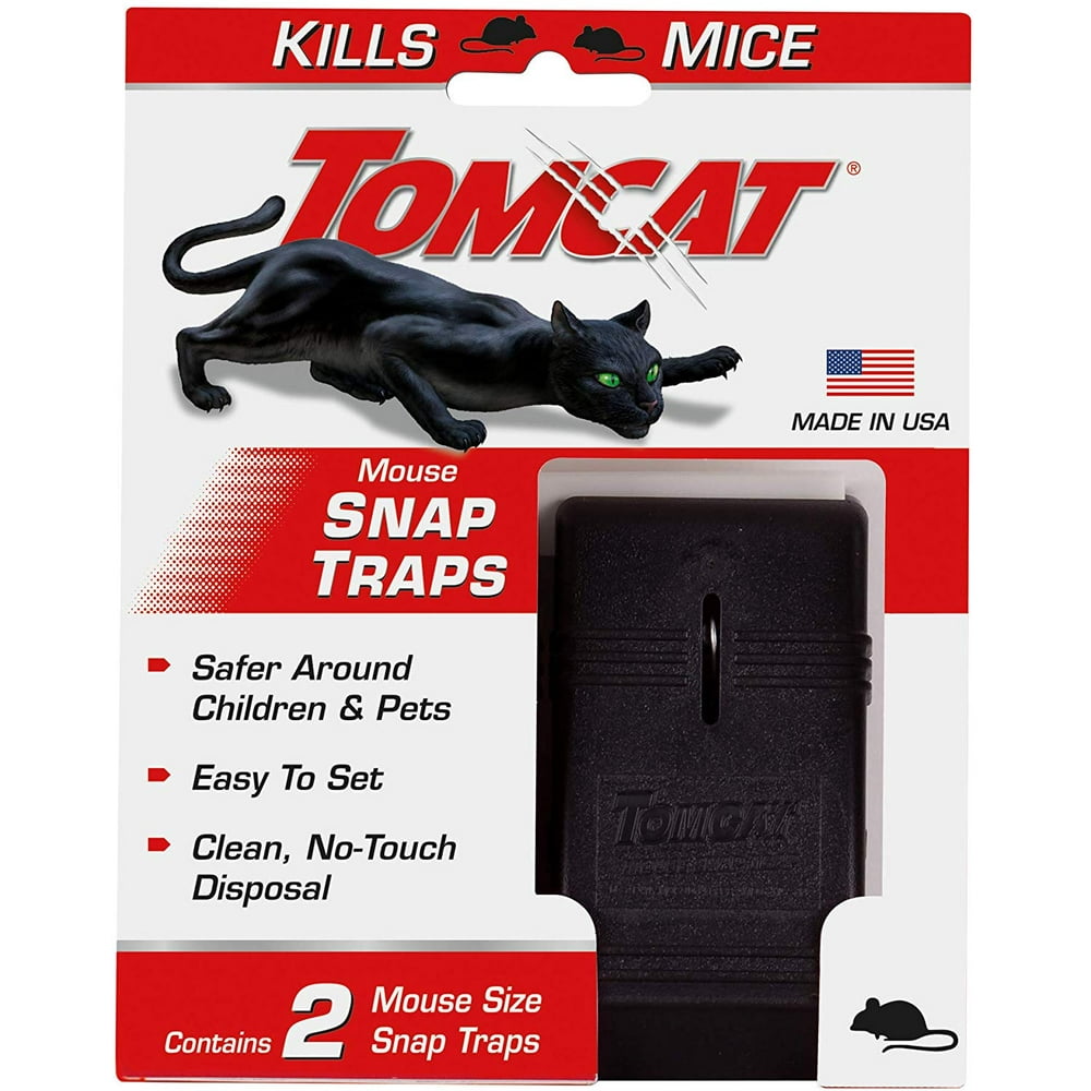 Tomcat Mouse Snap Traps, 2 Traps - Walmart.com - Walmart.com