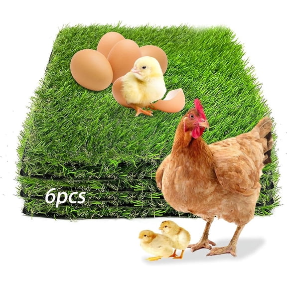 NOGIS Washable Chicken Nesting Box Pads,6 PCS Reusable Nest Boxes Pad Chickens Coop Liners Bedding, Mat Accessories Liners for Hen Coop Egg Duck Reed Goose (12x12x1.2 inches)