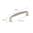 thumbnail image 3 of Design House Park Avenue 3 3/4" Center to Center Satin Nickel Arch Cabinet or Drawer Pull, 10-Pack, 3 of 11