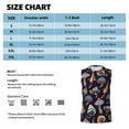 thumbnail image 5 of Lsque Mushroom Doodle Print Men's Cotton Blend Sleeveless Muscle Shirts (S-3XL)- Moisture Wicking, Odor Protection, UPF 30+,3X-Large, 5 of 8