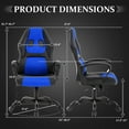 thumbnail image 3 of YRLLENSDAN,Gaming Chairs for Adults,Gaming Computer Chair,Gaming Chair with Massager,Gamer Chairs for Adults,Video Game Chairs,Adjustable,White, 3 of 7