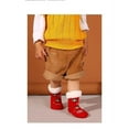 thumbnail image 5 of Minzimin 3 Pairs Toddler Girl Boy Sherpa-lined Fuzzy Socks Anti Skid with Grips, Baby Girl Boy Christmas Socks Kids Slipper Socks, 5 of 7