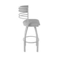 thumbnail image 4 of 860 Hunter 36" Swivel Bar Stool with Anodized Nickel Finish and Canter Folkstone Grey Seat and Back, 4 of 5