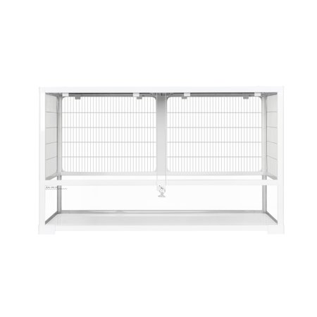 Knock Down White Terrarium for Small Animals  Large Size 35L×18W×21H ( US 58 Gallon)