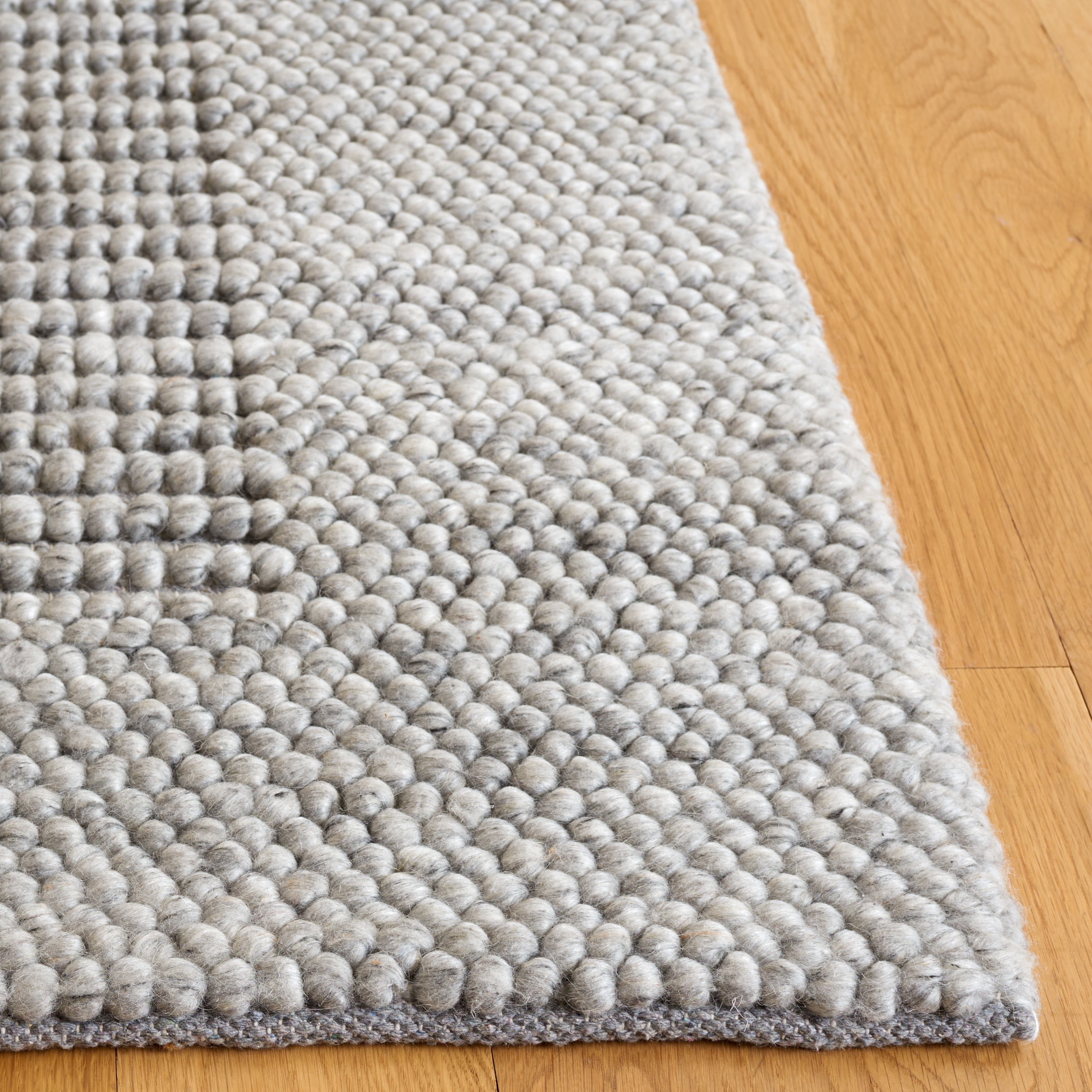 SAFAVIEH Natura Novilla Bordered Area Rug, Grey, 9' x 12'