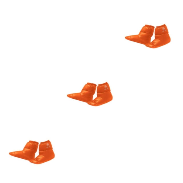 Eigraketly Cálido y acogedor para acampar al aire libre Pato Abajo Zapatillas Calcetín Zapatos Botines Naranja M Type1 NO1
