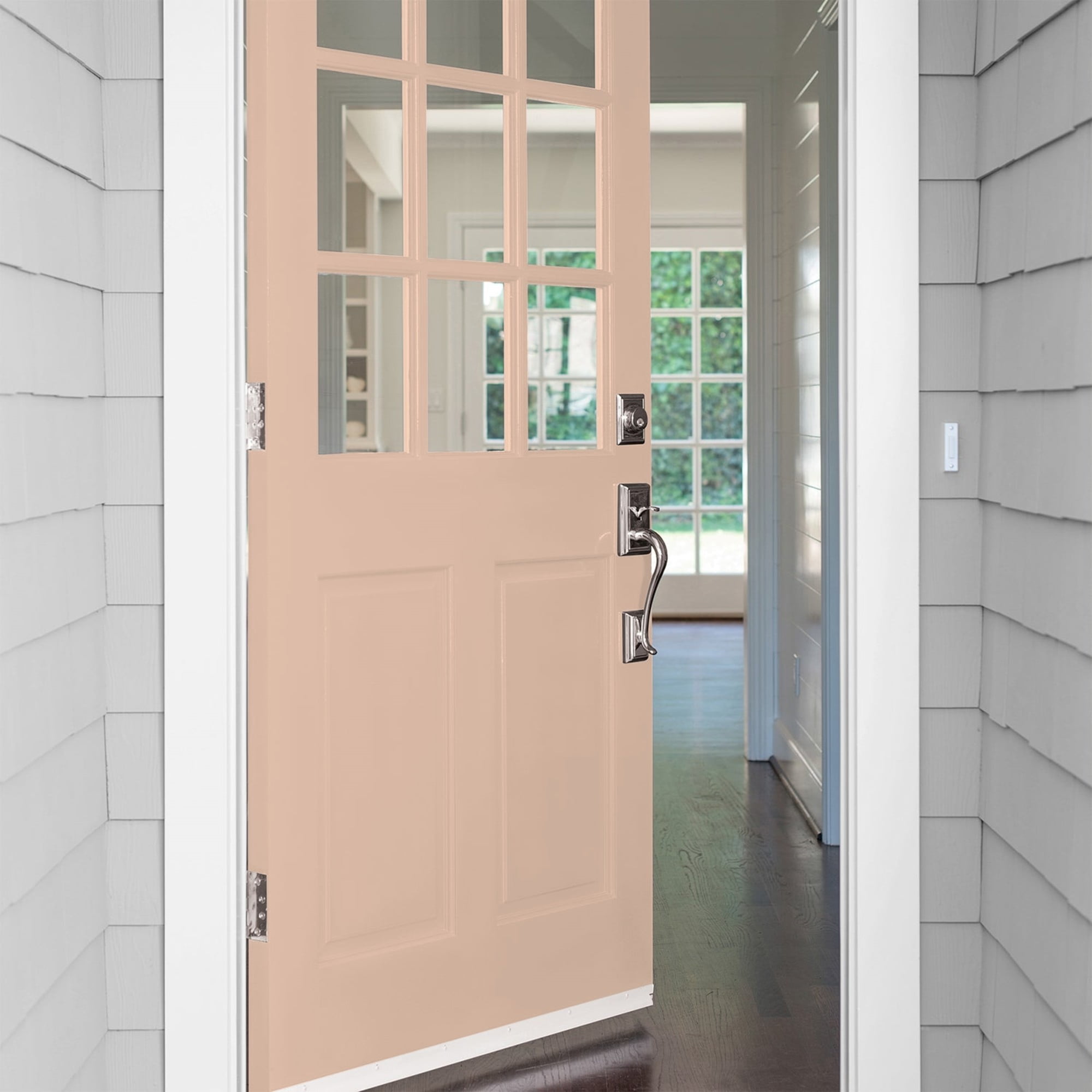 Glidden Fundamentals Cinnamon Ice / Orange, Semi-Gloss Exterior Paint, 1 Quart