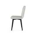 thumbnail image 3 of Amisco Betty Dining Chair - Light Grey Polyester / Black Metal, 3 of 9