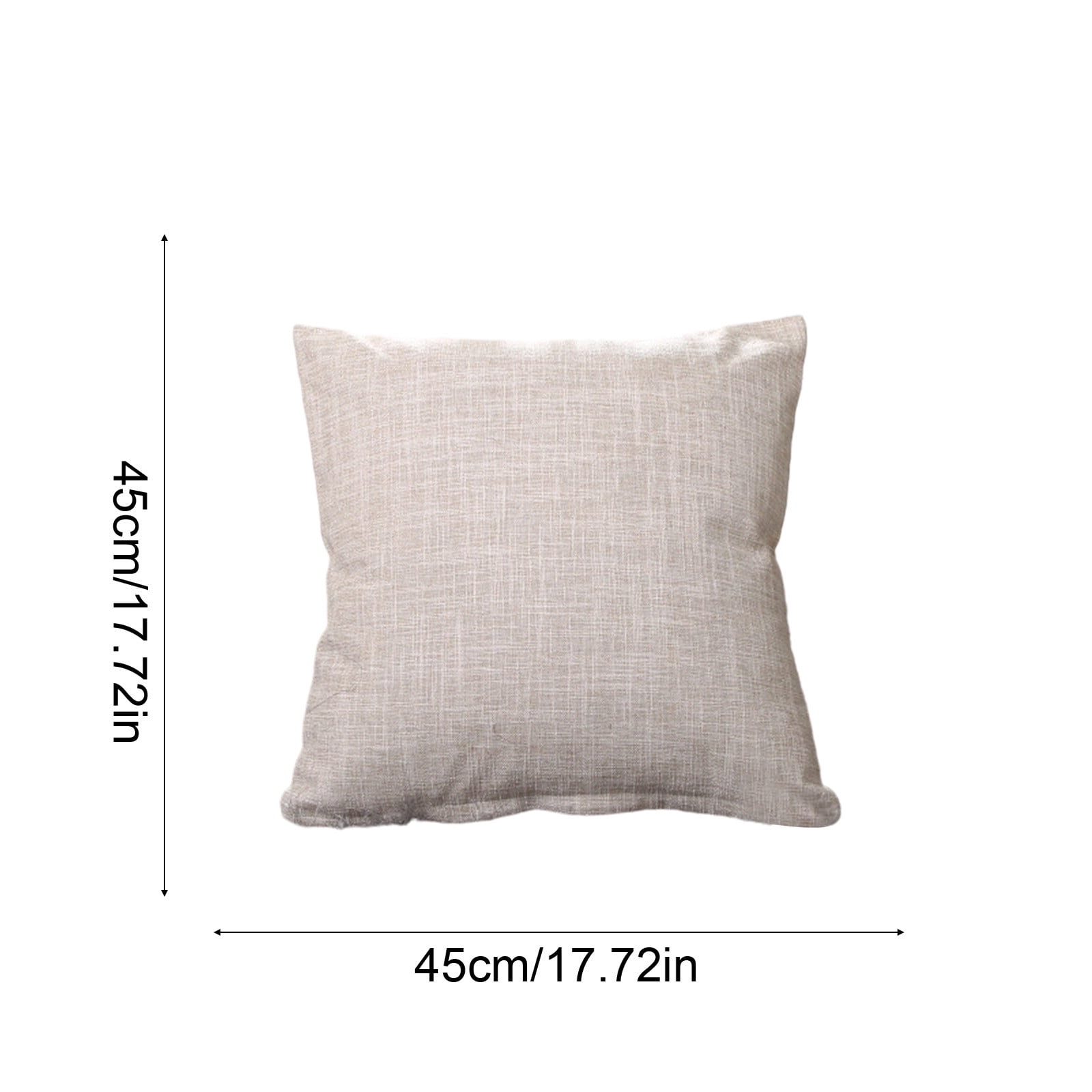 Linen Throw Pillow Cushion Cover with Insert Decorative Pillow for Sofa Couch Bed Living Room Bedroom Outdoor Patio Home Decor Accent Pillow 18x18 Inch Pillow with Zipper