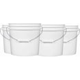 thumbnail image 4 of House Naturals Plastic Bucket with Screw on Lid - Food Grade 2 Gallon Container - Made in USA (Pack of 5), 4 of 5