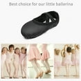 thumbnail image 6 of Stelle Ballet Dance Shoes Full Sloe Soft Leather Slippers for Toddler Girls,Black, 6 of 7