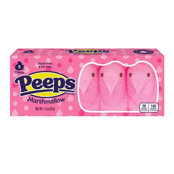 Peeps Marshmallow Chicks, 5 Oz., 5 Count