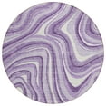 thumbnail image 2 of Addison Rugs Chantille Indoor/Outdoor Transitional Swirls Lavender Washable Round Rug, 8' x 8', 2 of 6
