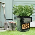 thumbnail image 4 of 2PCS 7 Gallon Potato Grow Bag Vegetables Planter Bags Planting Gardening Accessory with Handles and Access Flap., 4 of 8