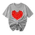 thumbnail image 1 of Camisetas de Manga Corta para Mujeres, Camiseta de Cuello Redondo Impresa de Moda, Primavera Y Verano Casual, 1 of 8