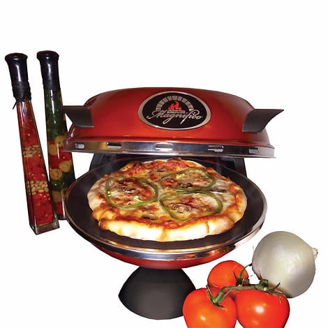 Piezano Pizza Oven Four à pizza électrique, Comptoir portable intérieur /  extérieur 12 Pouces Pizza Maker Chauffe jusqu'à 800 ° F avec la pierre à  pizza pour simuler le goût du four