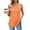 01 Orange, variant on Weiqiqre Tank Tops for Women Summer Loose Sleeveless Tops Ribbed Trim Scoop Neck Curved Hem Tops