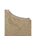 thumbnail image 6 of FASHIONWT Men Melange Jersey Shirts Summer Short Sleeve Button Henley T-Shirts, 6 of 7
