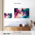 thumbnail image 4 of Elephant Stock Pink And Blue Abstract Wall Art - Horizontal Canvas Wall Art - Living Room Wall Decor - Abstract Canvas - Teal And Turquoise Decor - 24" x 16", 4 of 8