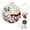 Beige3丨15cm, variant on HEWANG Embroidery Kit for Beginners and Adults, DIY Hand Embroidery Starter Kit with Cute Pattern, Cross Stitch Needlepoint Set with , Threads and Instructions (Easter Wreath,Black,15cm)