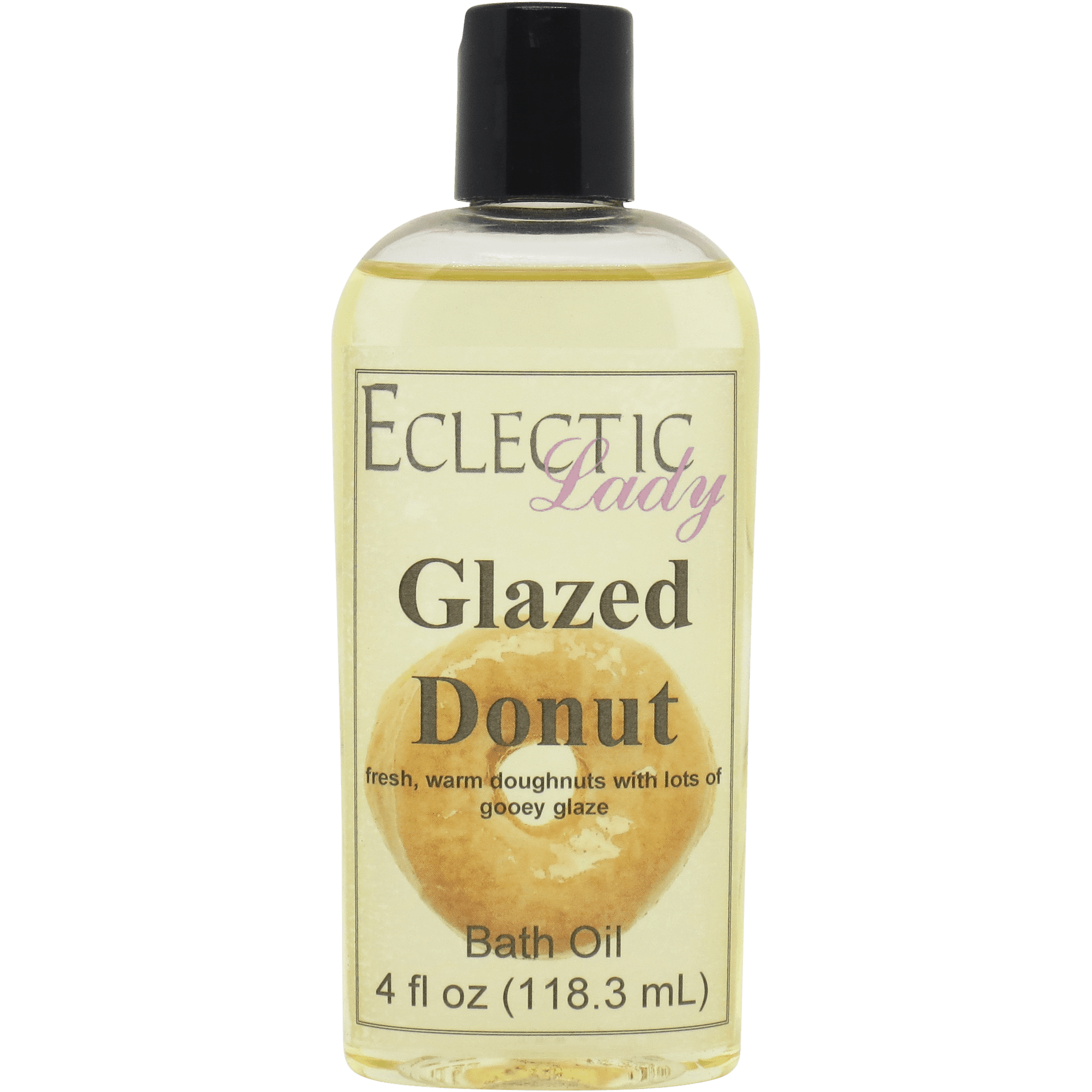 Glazed Donut Bath Oil - Scented Body Oil - Relaxing & Moisturizing Bathing Oil - Fragrance Body Oil For Dry & Rough Sensitive Skin - 4 oz