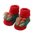 thumbnail image 3 of WUANDIXFA Chaussettes Duveteuses pour Garçons Chaussettes Rouges de Noël Nouvelles Chaussettes Épaissies Chaussettes Chaudes pour Bébé Chaussettes d'Automne et d'Hiver pour Bébé Chaussettes pour Bébé Vert,0-1 Ans, 3 of 5
