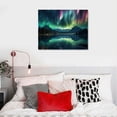 thumbnail image 4 of EastSmooth Aurora Borealis Canvas Wall Art Northern Canvas Print Painting for Living Room Snowy-Mountains-Landscape Poster Picture Wooden Framed Prints Ready to Hang, 4 of 4