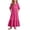Hot Pink, variant on Busydd Girls Maxi Dress 4-14 Years Casual Short Sleeves Ruffle Hem Girls Dresses Fashion Tiered Solid Color Flowy Long Dress with Pockets 4-5 Years