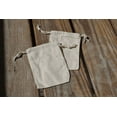 thumbnail image 4 of CustomBagSupplies 25-Pieces 8x10 Inches Reusable Eco-Friendly Double Drawstring Canvas Bags, Beige, 4 of 5