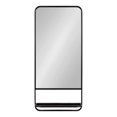 thumbnail image 2 of Kate and Laurel Vivek Wall Mirror with Shelf, Black 19x40, 2 of 9