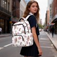 thumbnail image 6 of Pzuqiu Pink Horse Bow School Backpacks 17 Inch Large Capacity Kids Teenagers Schoolbags Bookbags Casual Travel Daypack with Front Zipper Breathable Teen Girls Backpack, 6 of 7