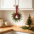thumbnail image 3 of 10.6in Artificial Christmas Wreath With Berries for Front Door, Xmas Wreath for Holiday Christmas Party Decorations, 1pcs, 3 of 9