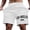 White@GC@, variant on CONZONE Mens Casual Shorts Elastic Waist Summer Shorts for Men Letter Graphic Y2K Lightweight Loose Fit Workout Gym Shorts With Pockets