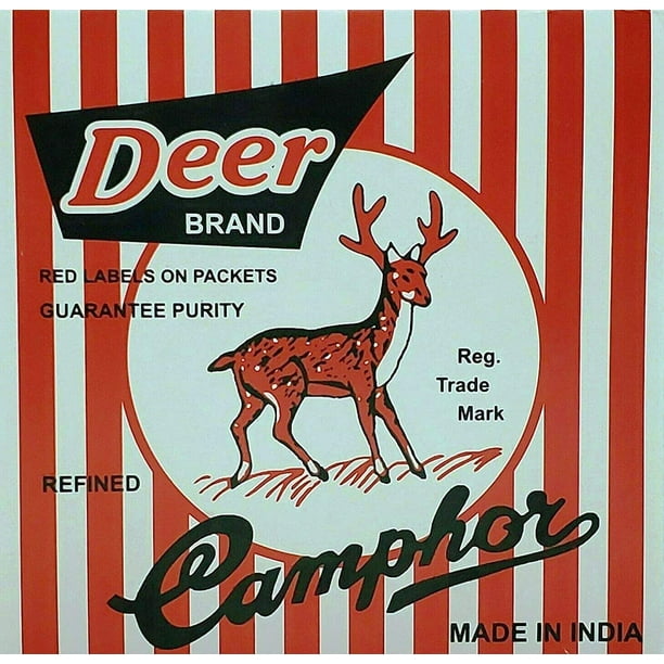Deer Camphor 16 Blocks(64 Tablets)- (Made in India) - Guaranteed 100% Pure  Refined Camphor 454gms - Walmart.com