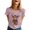 Pink, variant on Womens Crewneck Tops Carnival Highland Cattle Printed Casual Loose T Shirts Short SLeeve Spring Summer Fashion Basic Blouses