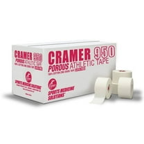 Cramer 950 Premium White Athletic Tape for Ankle, Wrist, and Injury Taping, Helps Protect and Prevent Injuries, Training Supplies, Bulk Case of AT Tape, 1": x 15 yds, 48 Rolls