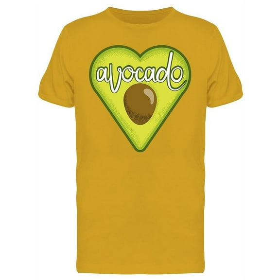 Avocado, Heart Shape T-Shirt Men -Image by Shutterstock, Male x-Large